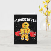 Funny Gingerbread Xmas Deadlift Tee Uni-adults  カード (黄色い花)