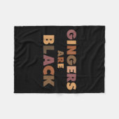 Funny Gingers Are Black Meme, Ginger Blacks Redhea フリースブランケット (正面(横))