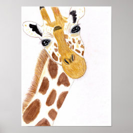 Funny Giraffe ポスター