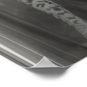 Funny Giraffe Bathroom Print, Reading Newspaper ポスター (角)