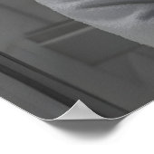 Funny Giraffe in Bathrobe Print, Quirky Bathroom ポスター (角)