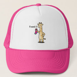 Funny Giraffe Mom Skills Sarcastic Trucker Hat キャップ
