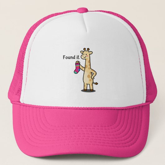 Funny Giraffe Mom Skills Sarcastic Trucker Hat キャップ (正面)