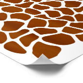 Funny Giraffe Pattern Lazy Halloween Costume ポスター (角)