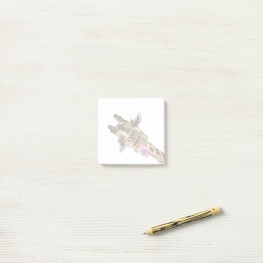 Funny Giraffe Post-it® Notes ポストイット (デスク上)