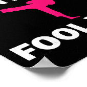 Funny Girl Karate Design Kids Women Kickboxing Bla ポスター (角)