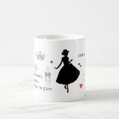 Funny Glam Quote Mug コーヒーマグカップ (中央)