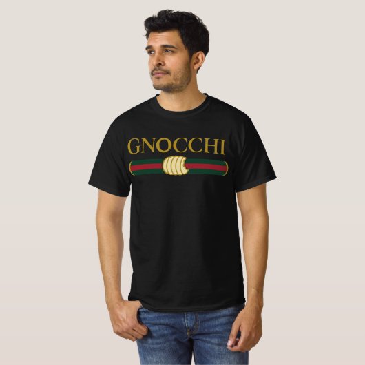 Funny gnocchi Food Pasta Gang Tシャツ (正面フル)
