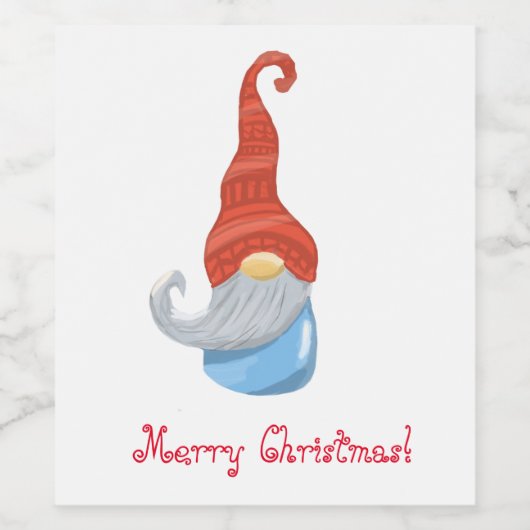 Funny gnome  ワインラベル (シングルラベル)