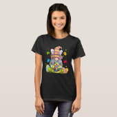 Funny Gnome Autism Awareness Happy Easter Day Bunn Tシャツ (正面フル)
