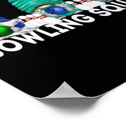 Funny Gnome Bowling Squad For Family Cute Bowling  ポスター (角)