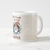 Funny Gnome Coffee Mug – “Don’t Touch My Mug ジャンボコーヒーマグカップ (正面右)