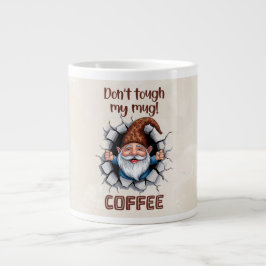 Funny Gnome Coffee Mug – “Don’t Touch My Mug ジャンボコーヒーマグカップ