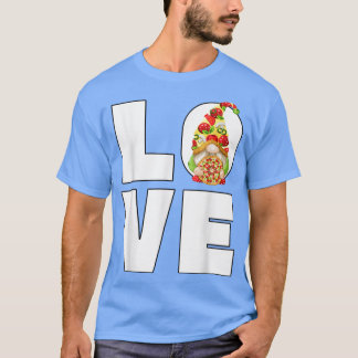 Funny Gnome For Italian Summer Vacation Girls Love Tシャツ