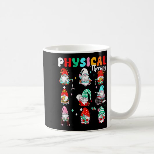 Funny Gnome Physical Therapy Pt Physical Therast C コーヒーマグカップ (右)