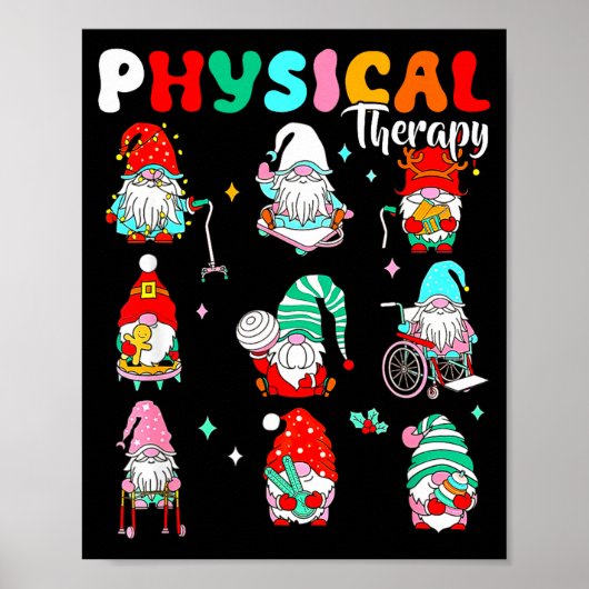 Funny Gnome Physical Therapy Pt Physical Therast C ポスター (正面)
