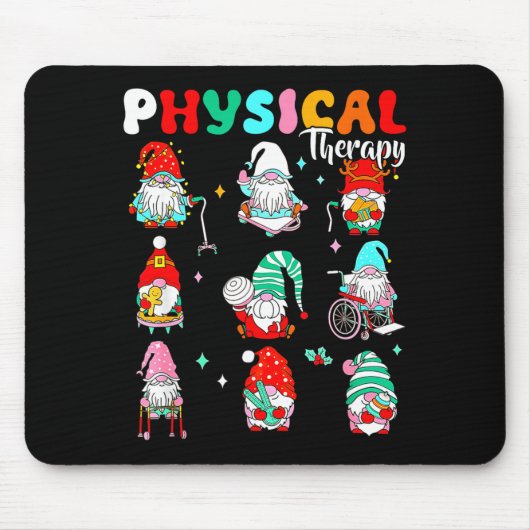 Funny Gnome Physical Therapy Pt Physical Therast C マウスパッド (正面)