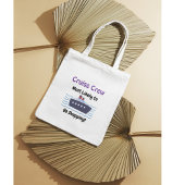 Funny 'Go Shopping' Cruise Blue/ White Personalize トートバッグ