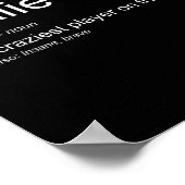 Funny Goalkeeper Definition The Craziest Player On ポスター (角)