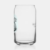 Funny Goat Capricorn Zodiac Birthday Christmas ガラス缶 (左)