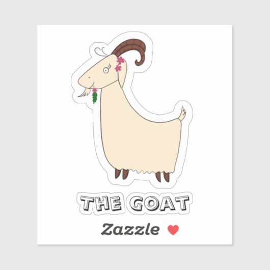 Funny Goat Custom-Cut Vinyl Sticker シール (シート)