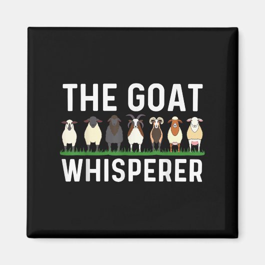 Funny Goat Design Men Women Kid Farm Animal Pygmy  マグネット (正面)