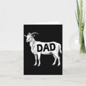 Funny Goat Gift Dad Sarcastic Graphic カード (正面)