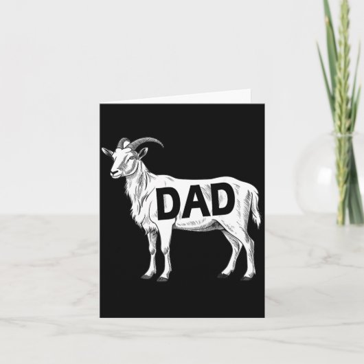 Funny Goat Gift Dad Sarcastic Graphic  カード (正面)