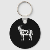 Funny Goat Gift Dad Sarcastic Graphic  キーホルダー (正面)