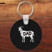 Funny Goat Gift Dad Sarcastic Graphic  キーホルダー (正面)