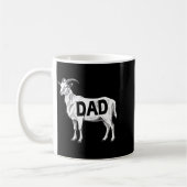 Funny Goat Gift Dad Sarcastic Graphic  コーヒーマグカップ (左)