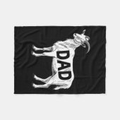 Funny Goat Gift Dad Sarcastic Graphic  フリースブランケット (正面(横))