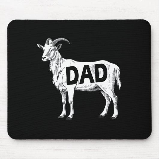 Funny Goat Gift Dad Sarcastic Graphic  マウスパッド (正面)