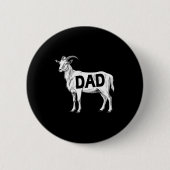 Funny Goat Gift Dad Sarcastic Graphic  缶バッジ (正面)