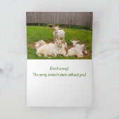 Funny Goats Cancer Support Card カード (内部)