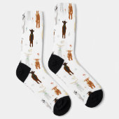 Funny Goats Farm Animals ソックス (右)