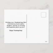 Funny Gobble Thanksgiving Cute Minimalistic Turkey シーズンポストカード (裏面)