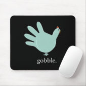 Funny Gobble Turkey Glove Medical Nures Thanksgivi マウスパッド (マウス)