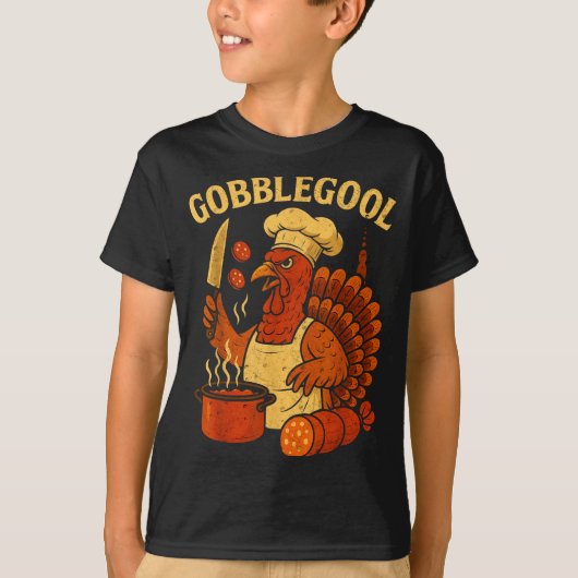 Funny Gobbol Italian Gobble Turkey Day Fall Thanks Tシャツ (正面)
