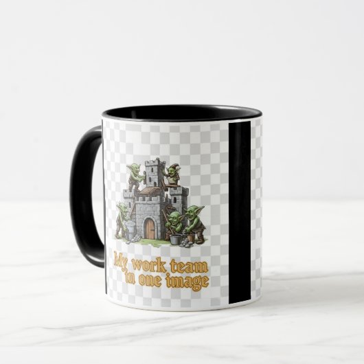 Funny Goblin Work Team Mug マグカップ (正面左)