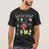Funny God Did It First 67 Meme Jesus Christian Bib Tシャツ (正面)