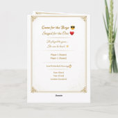Funny Gold Wedding Invitation Template | Modern Ed カード (裏面)
