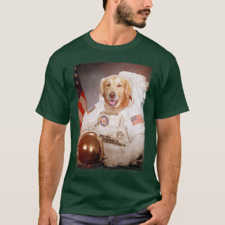 Funny Golden Retriever Astronaut Space Mission Ast Tシャツ