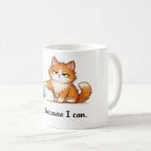 Funny Golden Retriever Mug – “No Thoughts Just Bad コーヒーマグカップ (正面右)