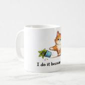 Funny Golden Retriever Mug – “No Thoughts Just Bad コーヒーマグカップ (正面左)