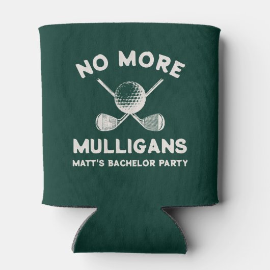 Funny Golf Bachelor Party No More Mulligans Name 缶クーラー (裏面)