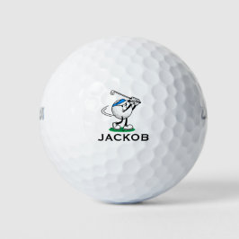 Funny Golf Ball Character Custom Name  ゴルフボール