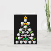 Funny Golf Ball Christmas Tree Christmas Golf Love カード (正面)