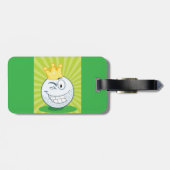 Funny Golf Ball King Of Golfing ラゲッジタグ (裏面横)