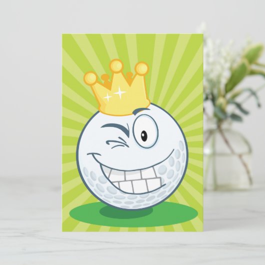 Funny Golf Ball King Of Golfing 招待状 (スタンド正面)